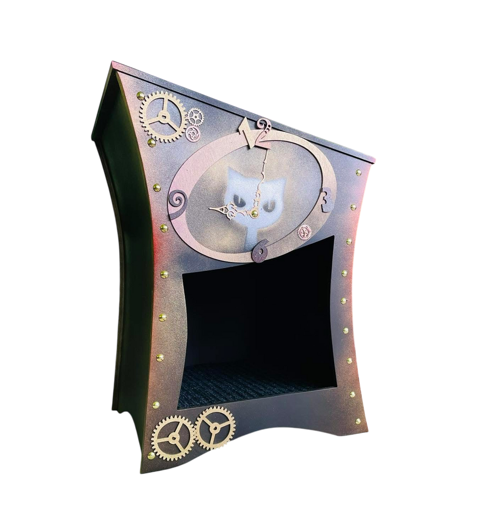 Cabane pour petits animaux. L'Horloge Steampunk