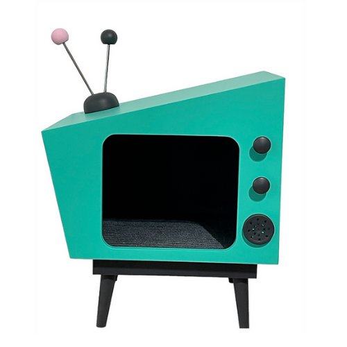 Vintage Atomic TV Blue
