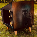 Vintage Steampunk TV Style Pet House