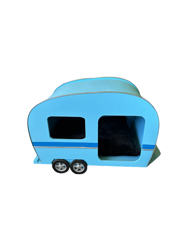 Camper Vintage Pet House Blue