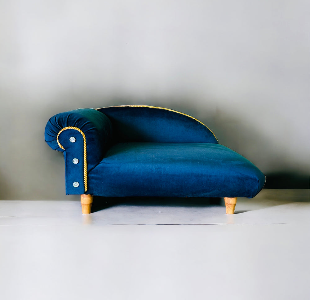 The blue Royal Pet Fainting Couch.