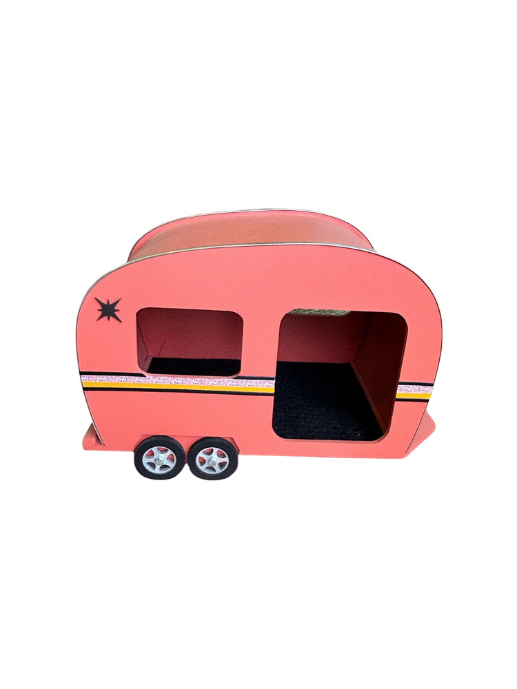 Camper Vintage Style Pet House Orange